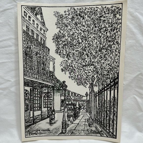 Jackson Square lithograph - Picture 1 of 8